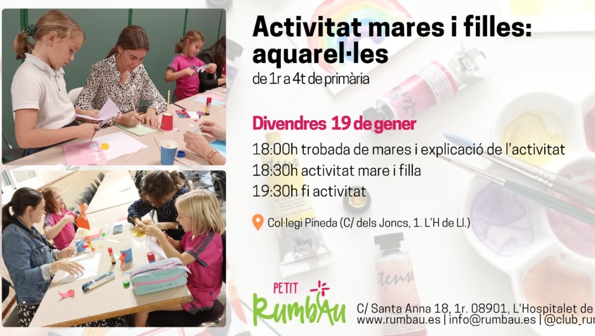 Activitat mares i filles: aquarel.les